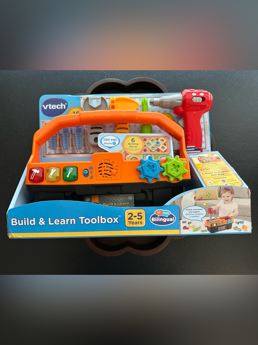 Vtech Bilingual Build & Learn Toolbox with Accessories
